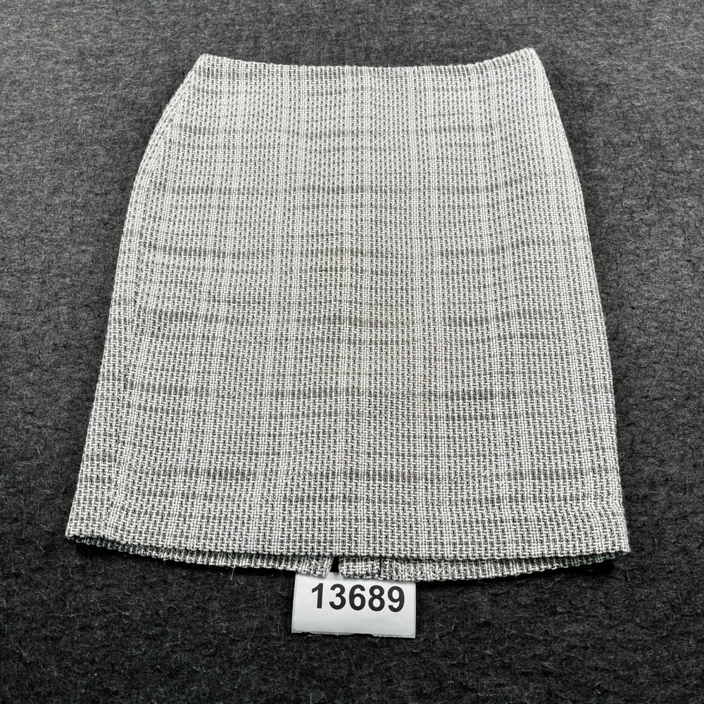 Karl Lagerfeld Paris Skirt Women 10 Black White Excellent Tweed Pencil